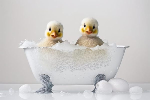 Schattige Eendjes in Bad!