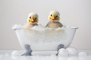 Schattige Eendjes in een Bad!