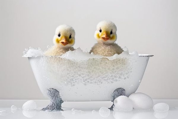 Schattige Eendjes in een Bad!