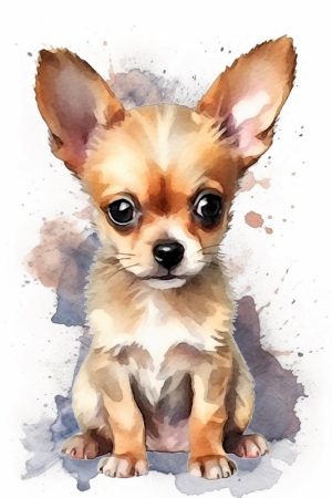 Schattige Chihuahua Kunst