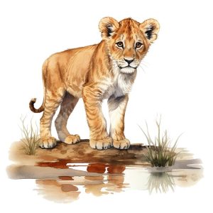 Schattige Leeuwenkub