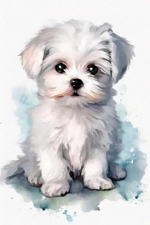 Schattige Witte Puppy