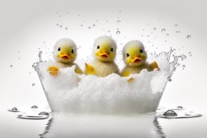Schattige Eendjes in Bad!