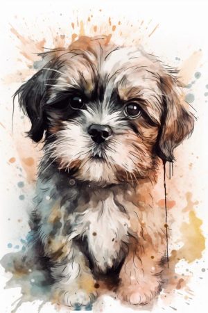 Schattige Pup met een Glimlach