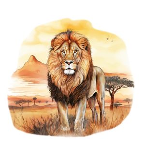 Majestueuze Leeuw in de Wildernis