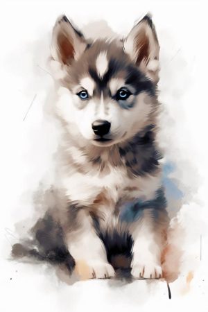Schattige Husky Puppy