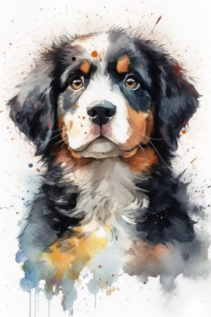 Schattige Berner Sennenhond
