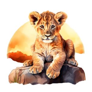 Schattig Leeuwenwelpje