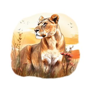 Majestueuze Leeuwin in de Natuur