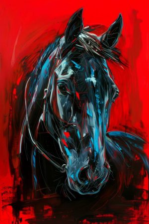 Krachtige Paardenportret