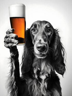 Proost met deze puppie!