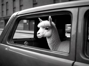 Stijlvolle Lama in de Stad