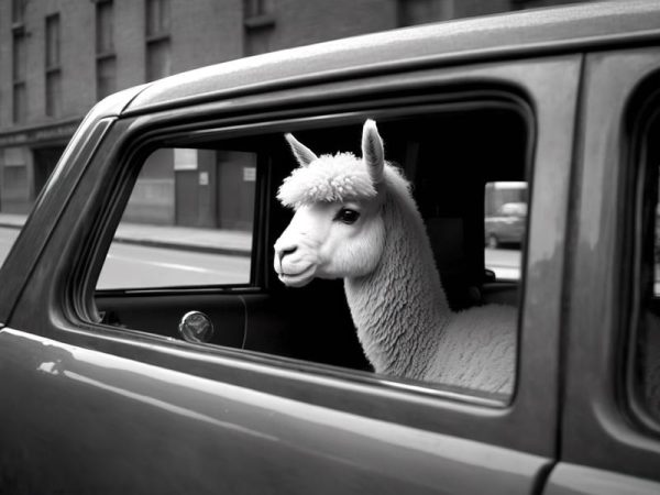 Stijlvolle Lama in de Stad