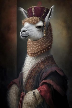Majestueuze Lama in Stijl