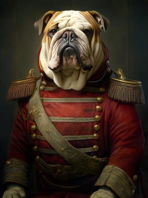 Majestueuze Bulldog in Stijl