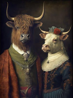 Een Paard van de Boerderij in Stijl
