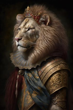Majestueuze Leeuw als Koning
