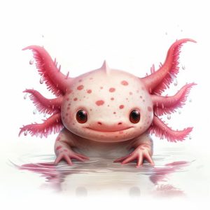 Schattige Axolotls in Water