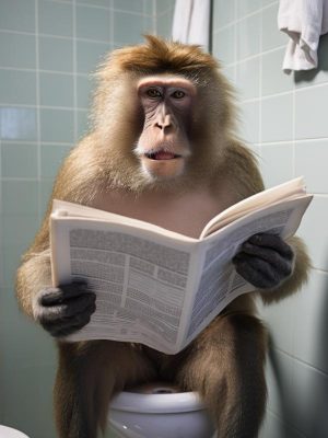 Een Aap met een Boek