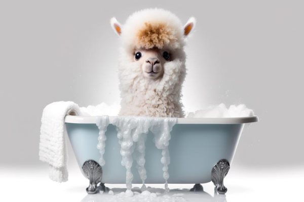 Lama in Baadensfeer