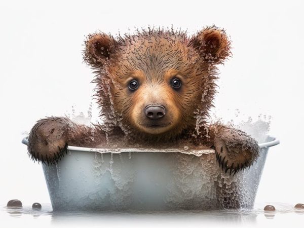 Schattig Berenbad
