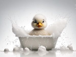 Bubbelbad met Piepkuikentje!