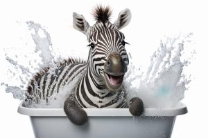 Zebrapret in Bad!
