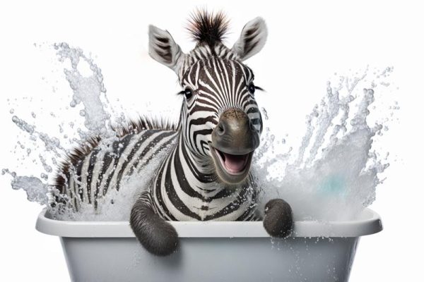 Zebrapret in Bad!