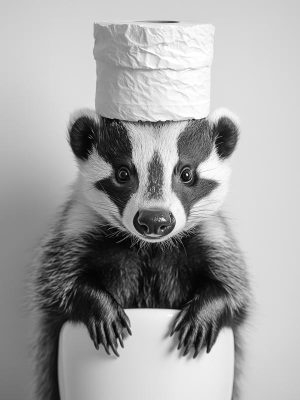 Grappige Badgers met een Hoedje