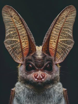 Schattige Vleermuis Met Grote Oren
