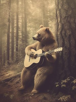 Natuurlijke Muzikant: De Gitaarspelende Beer