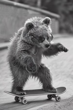 Skateboardende Berenpret!