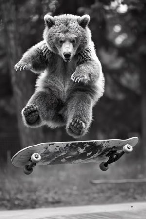 Skateboardende Beren Avontuur!