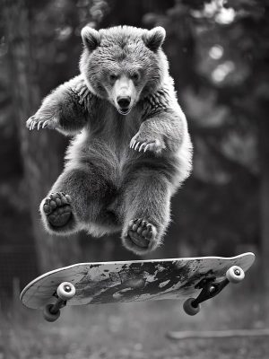Skateboardende Berenpret!