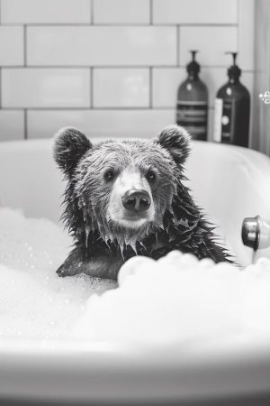 Bubbelbad voor de Beer!