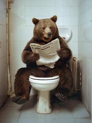 Beren op de Toilet