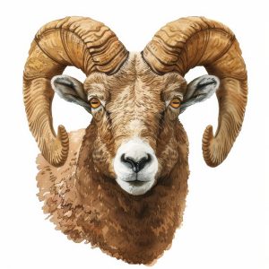 Krachtige Ram in Beeld