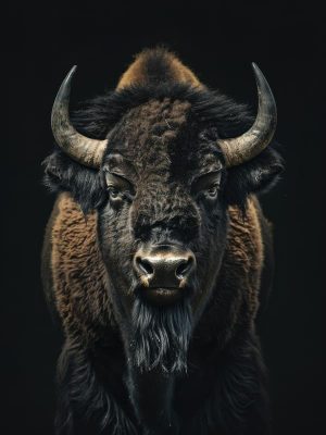 Krachtige Bison Uitstraling