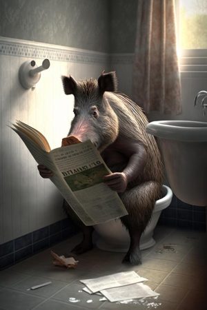 Koddige Knorren in de WC