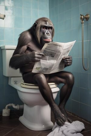 Gorilla op de Plee