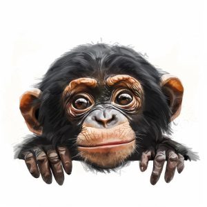 Schattige Apenkop