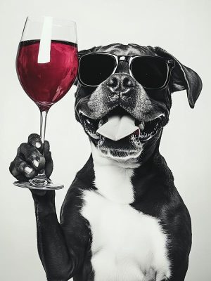 Feestbeest Met Wijnglas!