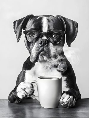 Koffie Drinkende Honden