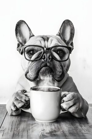 De Koffie-Frenchie: Stijlvol en Schattig!