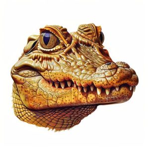 Majestueuze Krokodil Glimlach
