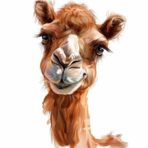 Schattige Kameel Glimlach