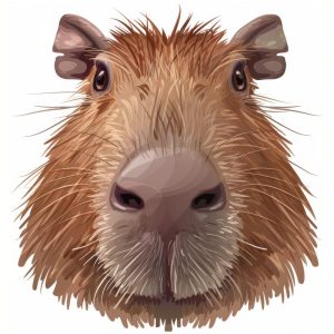 Schattige Capibara Portret