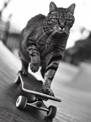 Skateboardende Kattenliefde!