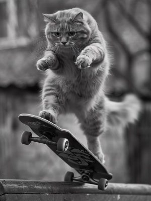 Skateboardende Haring!