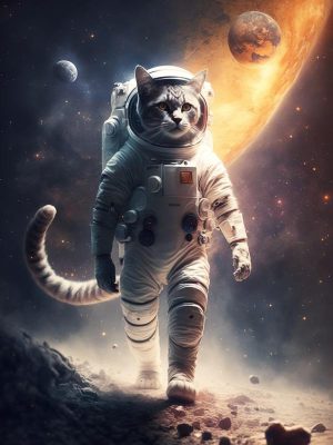 Ruimtereis met een Kat